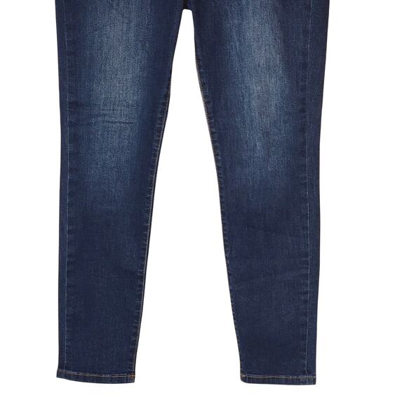 Banana Republic High Rise Skinny Jeans Dark Blue Stretch Comfort Size 30/10 - Picture 3 of 9